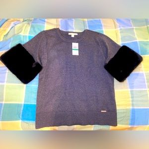 NWT Michael Kors Derby Top sz L